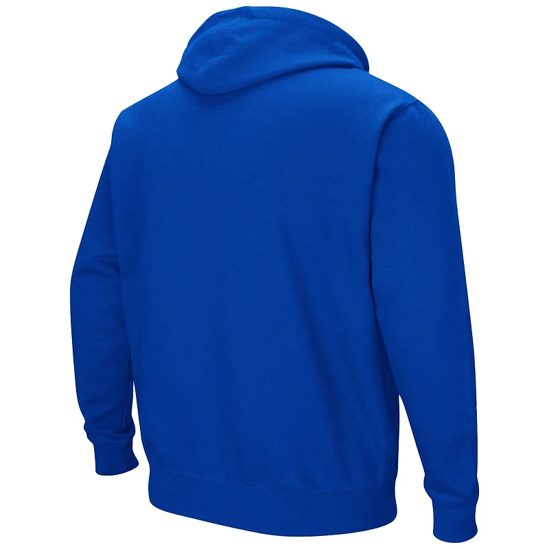 Men's Colosseum Blue Eastern Illinois Panthers Arch & Logo 3.0 Pullover Hoodie