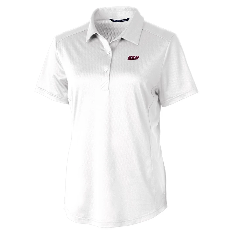 Polo extensible texturé Prospect pour femme Cutter & Buck, blanc, Eastern Kentucky Colonels