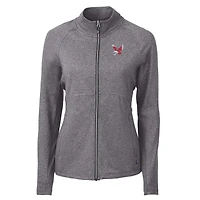 Veste zippée intégrale recyclée en tricot écologique Adapt pour femme Cutter & Buck Heather des Eagles de l'Est Washington