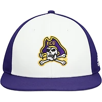 Men's adidas  White/Purple ECU Pirates On Field Fitted Hat