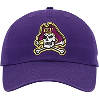 Men's '47 Purple ECU Pirates Clean Up Adjustable Hat