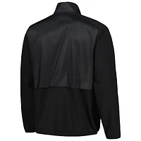 Veste adidas noire ECU Pirates Sideline AEROREADY Raglan Quarter-Zip pour hommes