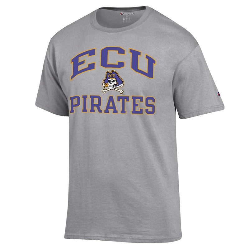 T-shirt Champion Heather Grey ECU Pirates High Motor pour homme