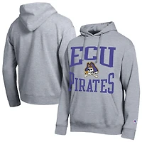 Men's Champion  Heather Gray ECU Pirates Team Hoodie