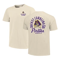 T-shirt crème pour homme avec motif mascotte des Pirates de l'ECU
