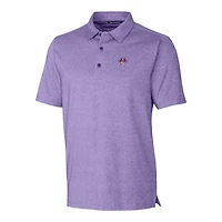 Men's Cutter & Buck Heather Purple ECU Pirates Logo Forge Stretch Polo