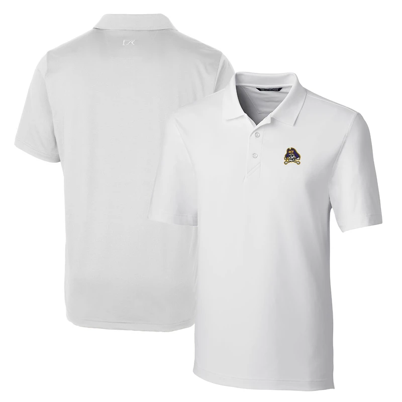 Polo extensible Forge blanc ECU Pirates pour homme, coupe et buck, grandes tailles