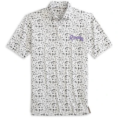 Men's johnnie-O  Light Purple ECU Pirates Powder Ballpark Polo