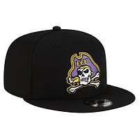 Men's New Era  Black ECU Pirates Team 9FIFTY Snapback Hat