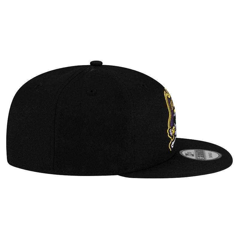 Men's New Era Black ECU Pirates Team 9FIFTY Snapback Hat