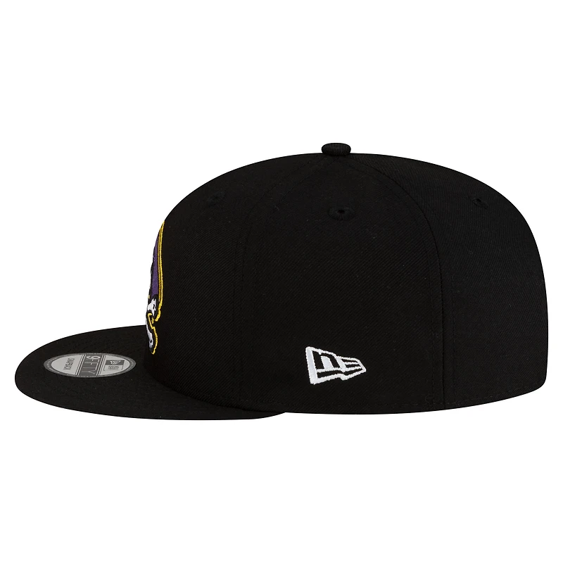 Men's New Era Black ECU Pirates Team 9FIFTY Snapback Hat