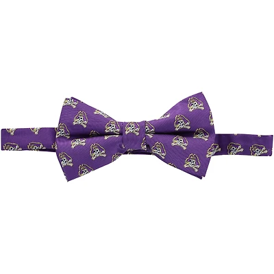 Nœud papillon violet pour homme East Carolina Pirates à motifs répétitifs