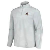 Men's Tommy Bahama Gray ECU Pirates Delray Frond IslandZone Half-Zip Jacket