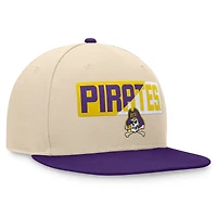 Men's Top of the World Khaki ECU Pirates Goalaso Snapback Hat