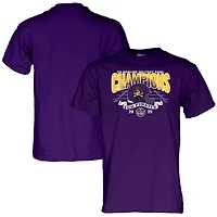 T-shirt unisexe bleu 84 violet ECU Pirates Champions du Military Bowl 2025