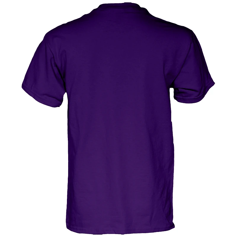T-shirt unisexe bleu 84 violet ECU Pirates Champions du Military Bowl 2025
