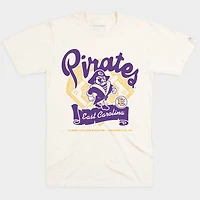 T-shirt unisexe Homefield Cream ECU Pirates Powder Purple Game