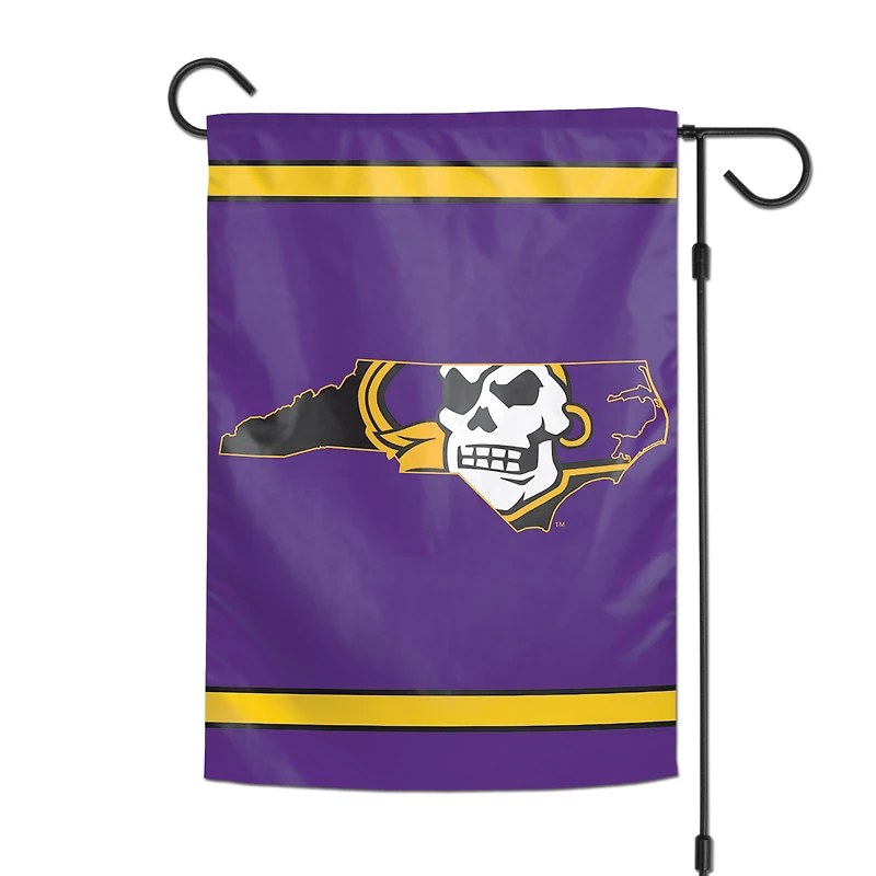 Drapeau de jardin double face WinCraft East Carolina Pirates 12" x 18"