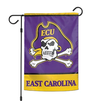 Drapeau de jardin double face WinCraft East Carolina Pirates 12" x 18"