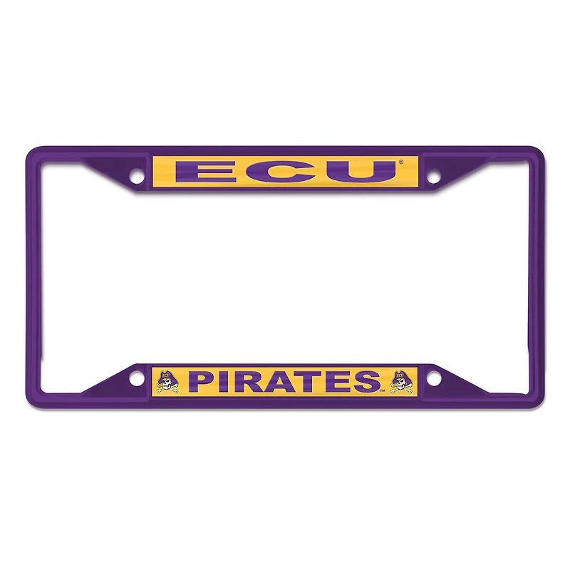 WinCraft ECU Pirates Chrome Color License Plate Frame