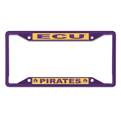 WinCraft ECU Pirates Chrome Color License Plate Frame