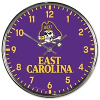 Horloge murale chromée WinCraft ECU Pirates