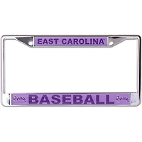 WinCraft ECU Pirates Powder Purple 12'' x 6'' Laser-Cut Baseball License Plate Frame