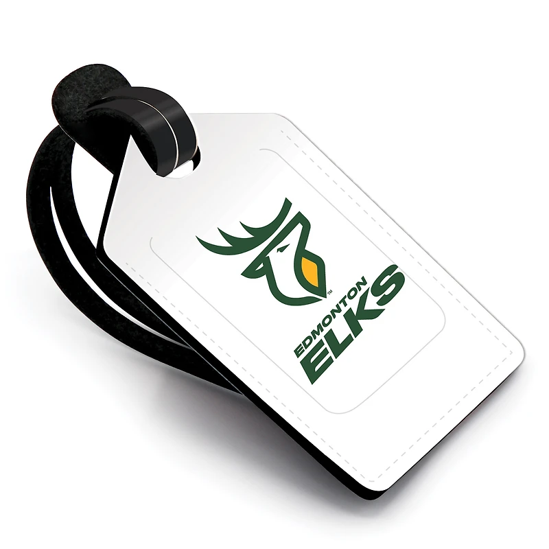  Edmonton Elks Personalized Leather Luggage Tag