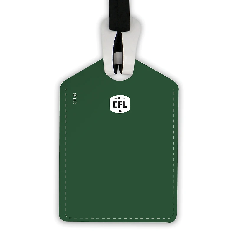  Edmonton Elks Personalized Leather Luggage Tag