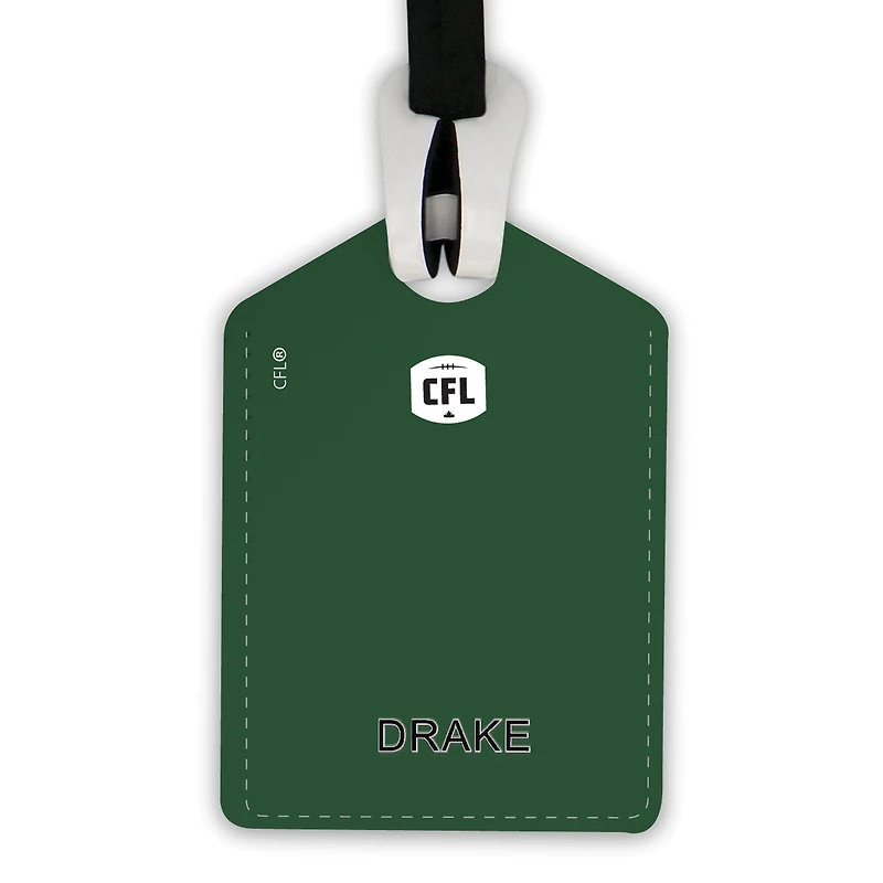  Edmonton Elks Personalized Leather Luggage Tag
