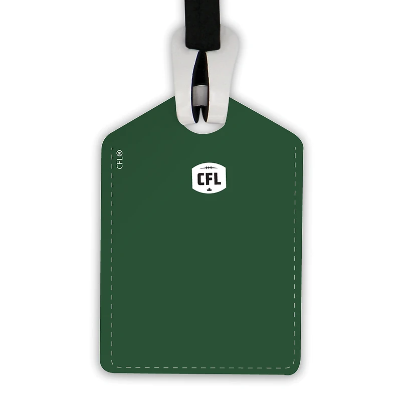  Edmonton Elks Personalized Leather Luggage Tag