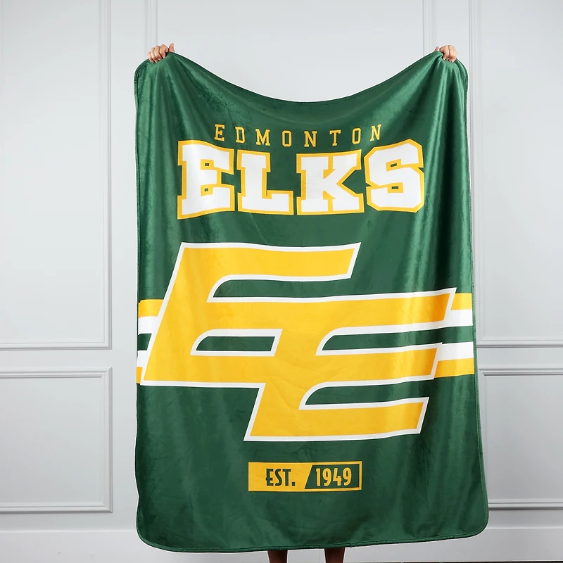 Couverture Edmonton Elks 50 po x 60 po pour les amateurs de sport