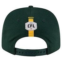 Casquette extensible à bouton-pression New Era 9SEVENTY Sideline vert foncé des Elks d'Edmonton pour homme