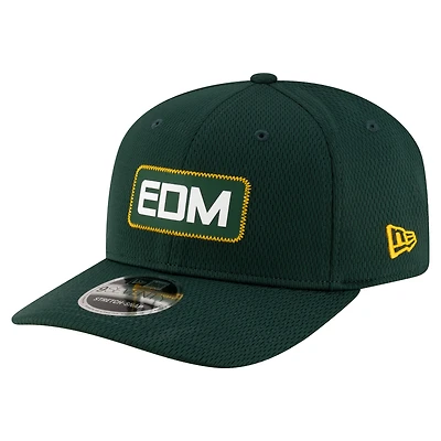 Casquette extensible à bouton-pression New Era 9SEVENTY Sideline vert foncé des Elks d'Edmonton pour homme