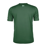 T-shirt de performance New Era vert foncé pour homme, Edmonton Elks, Sideline