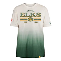 Men's New Era Green/Cream Edmonton Elks Turf Traditions T-Shirt