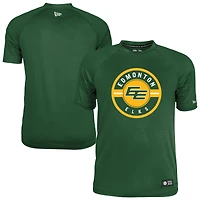 Men's New Era Green Edmonton Elks 2026 Sideline Cavort Raglan T-Shirt