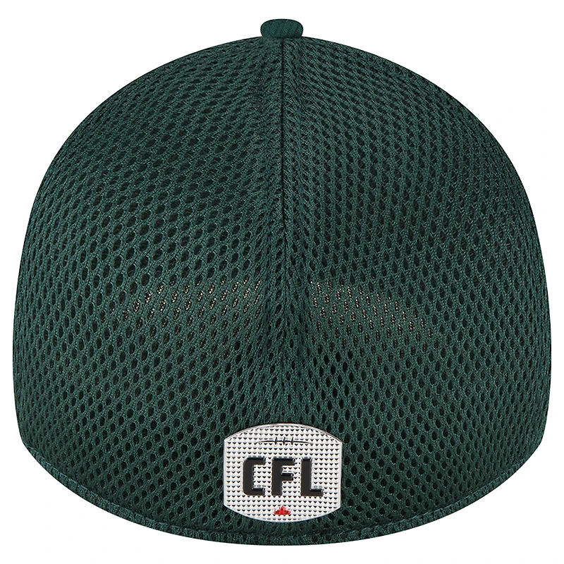 Casquette Flexline 39THIRTY Edmonton Elks Sideline verte New Era pour homme