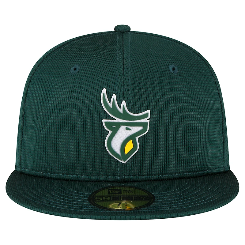 Men's New Era  Green Edmonton Elks Sideline 59FIFTY Fitted Hat