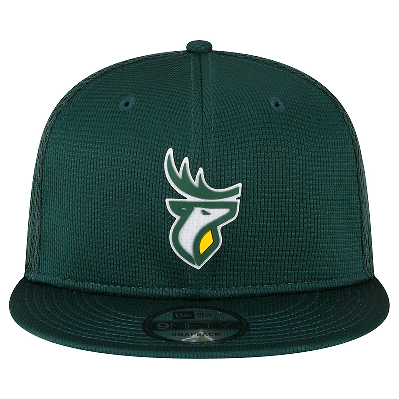 Men's New Era  Green Edmonton Elks Sideline 9FIFTY Snapback Hat