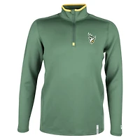 Haut à quart de zip Performance Edmonton Elks Sideline Edge New Era vert pour hommes
