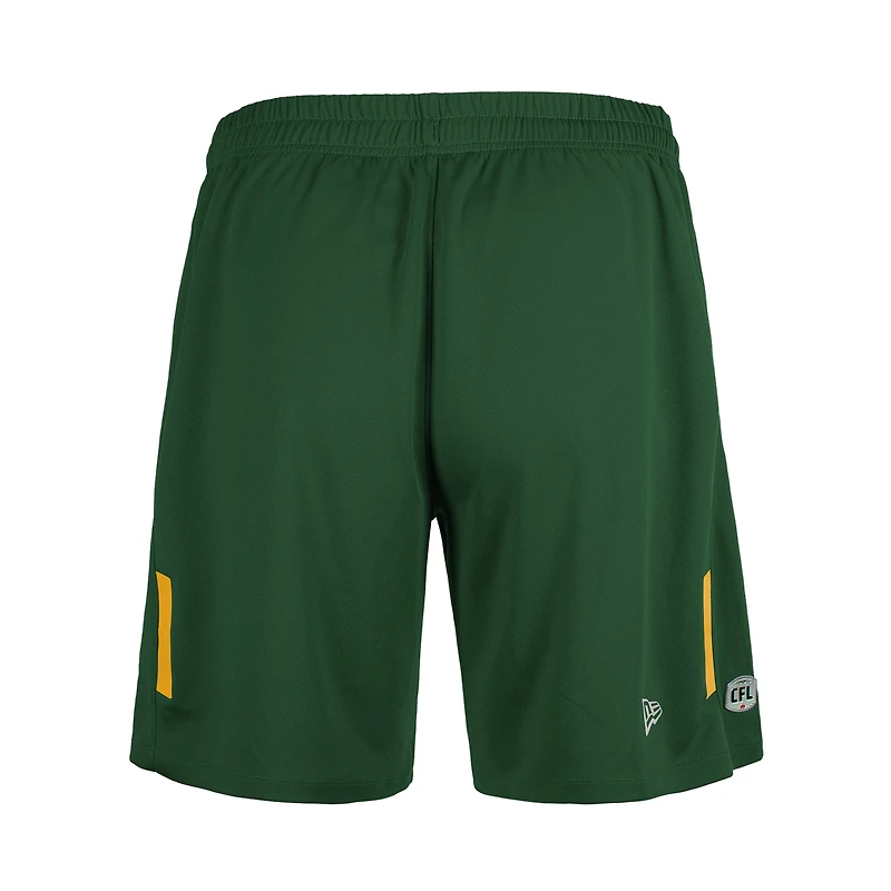 Short en tricot Performance Edmonton Elks Sideline Swift pour homme New Era vert
