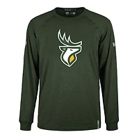Men's New Era  Green Edmonton Elks Sideline Thrive Performance Long Sleeve T-Shirt
