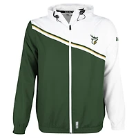 Men's New Era Hunter Green Edmonton Elks Pinnacle Woven Ripstop Full-Zip Jacket