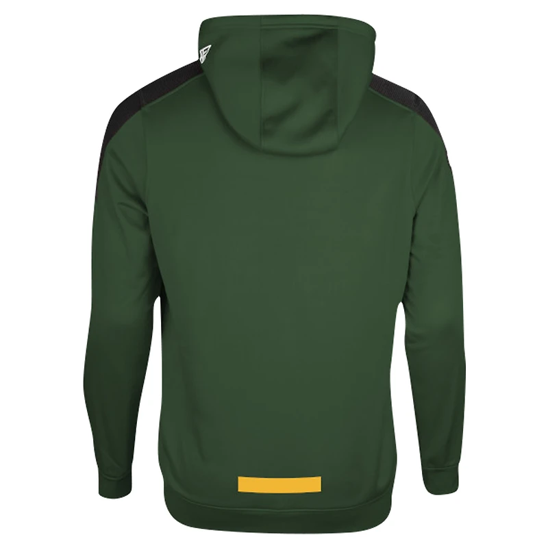 Sweat à capuche New Era Hunter Green Edmonton Elks Sideline Shuffle pour hommes