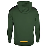 Sweat à capuche New Era Hunter Green Edmonton Elks Sideline Shuffle pour hommes