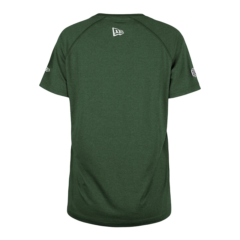 Women's New Era Green Edmonton Elks Sideline Circuit Raglan Performance T-Shirt