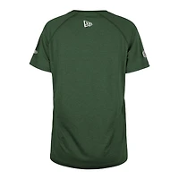 Women's New Era Green Edmonton Elks Sideline Circuit Raglan Performance T-Shirt