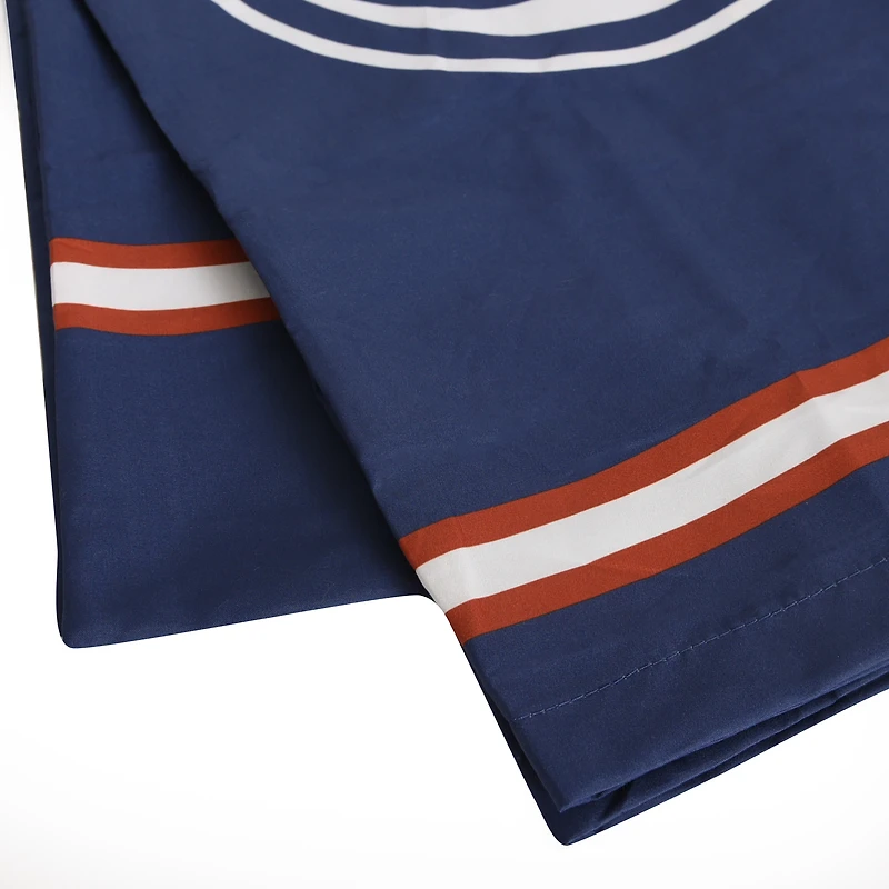 Ensemble de deux taies d'oreiller bleues des Oilers d'Edmonton (20 po x 30 po)