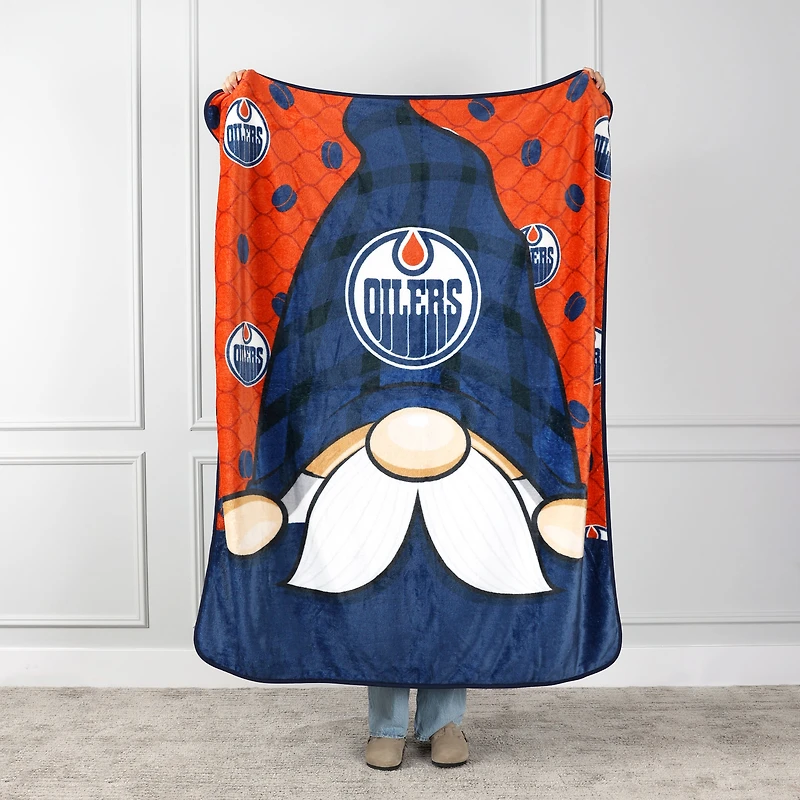 Blue Edmonton Oilers 50'' x 60'' Gnome Throw Blanket